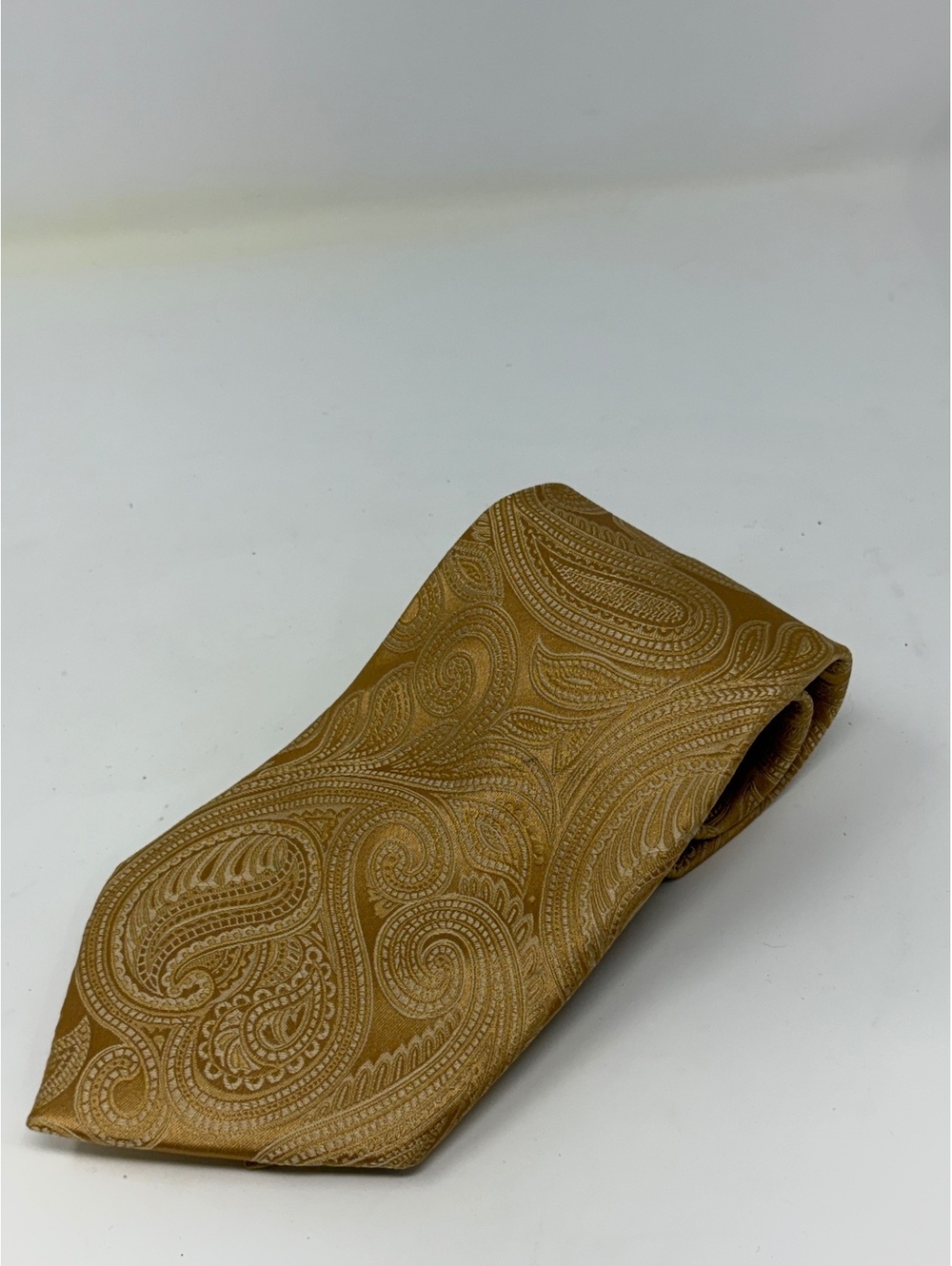 Donald J. Trump Signature Collection Gold Paisley Silk Tie